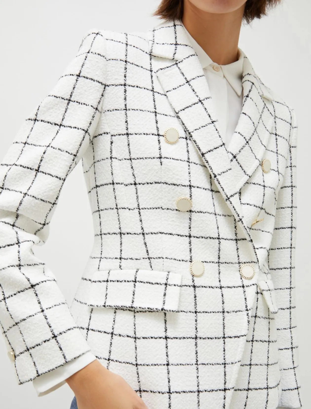 marella_white_check_blaze_0.webp MARELLA White Check Blazer
