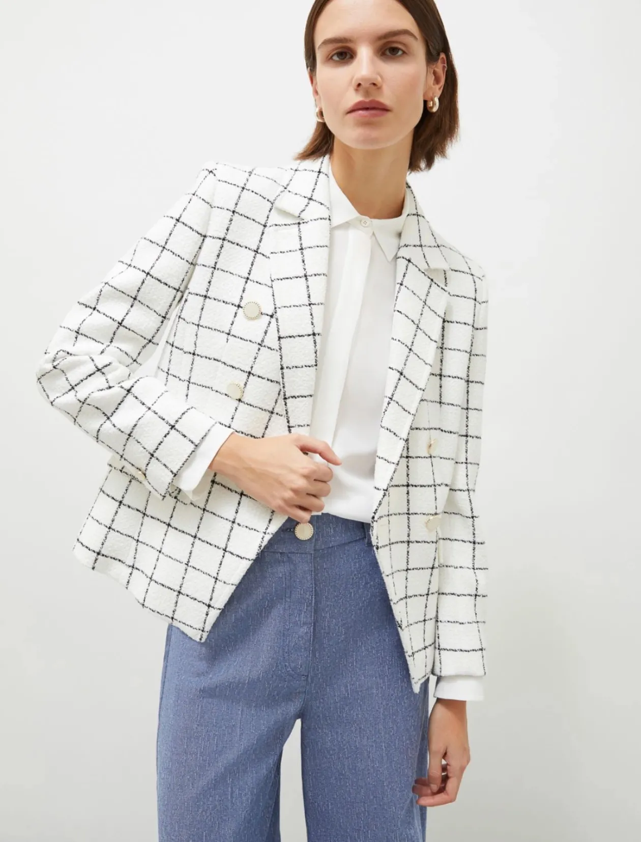 marella_white_check_blaze_1.webp MARELLA White Check Blazer