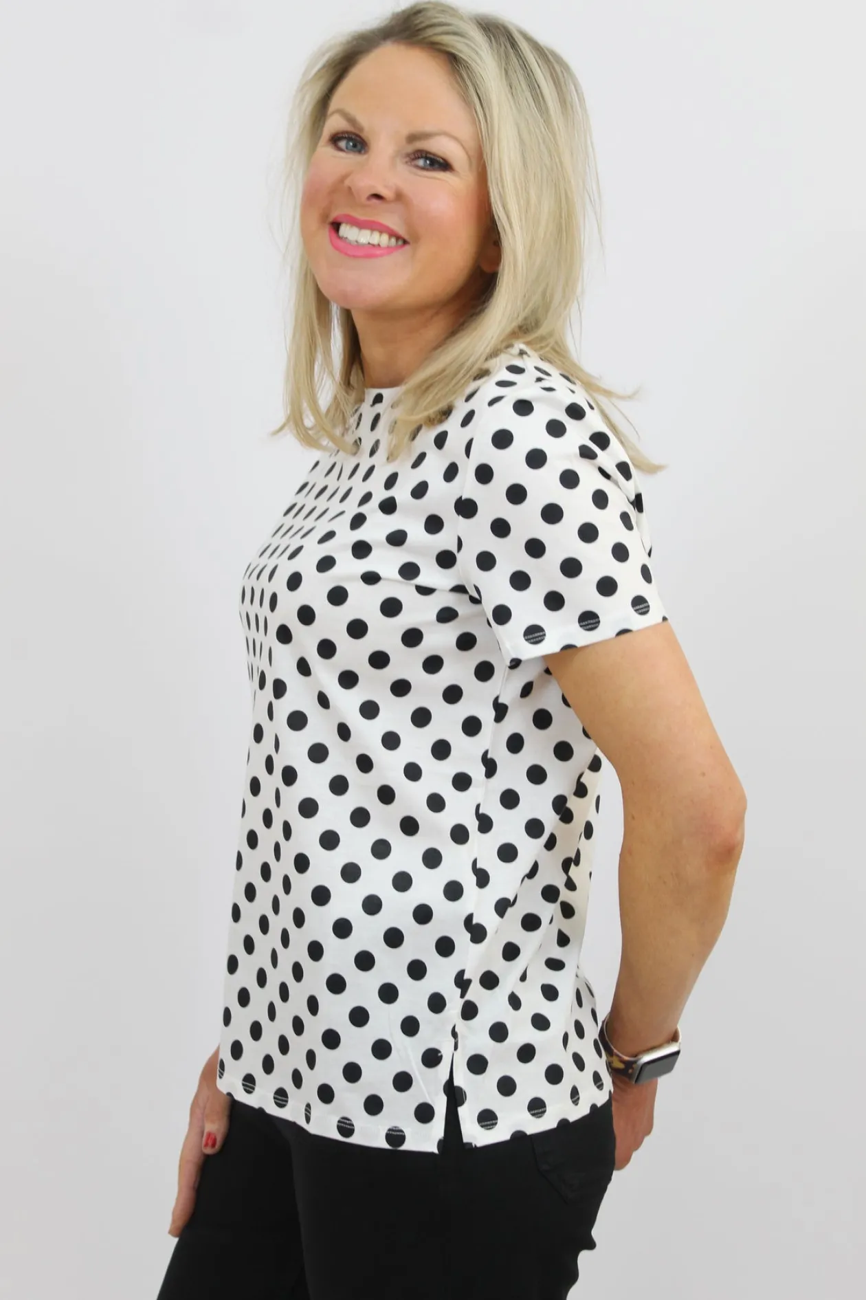 marella_white_pokka_dot_t_1.webp MARELLA White Pokka Dot T-shirt