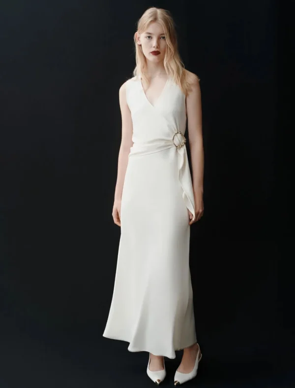 MARELLA White Satin Dress