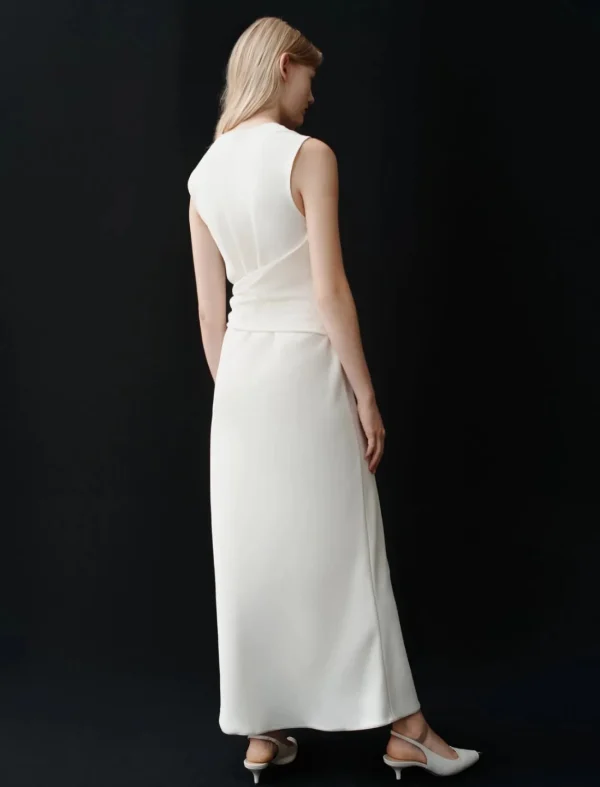 MARELLA White Satin Dress