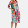 MILANO Multi-colour Midi-Dress