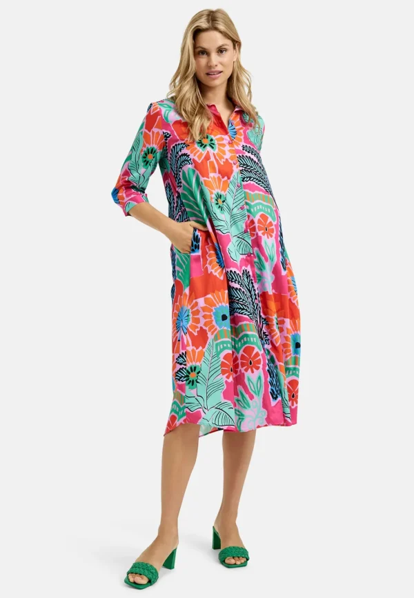 MILANO Multi-colour Midi-Dress