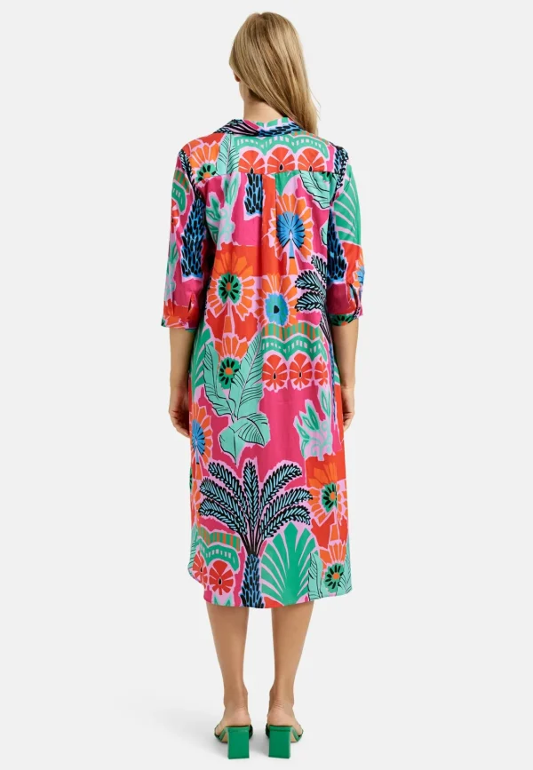 MILANO Multi-colour Midi-Dress