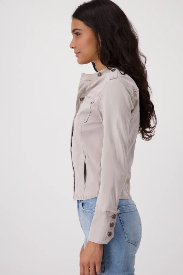 MONARI Washed Grey Denim Jacket