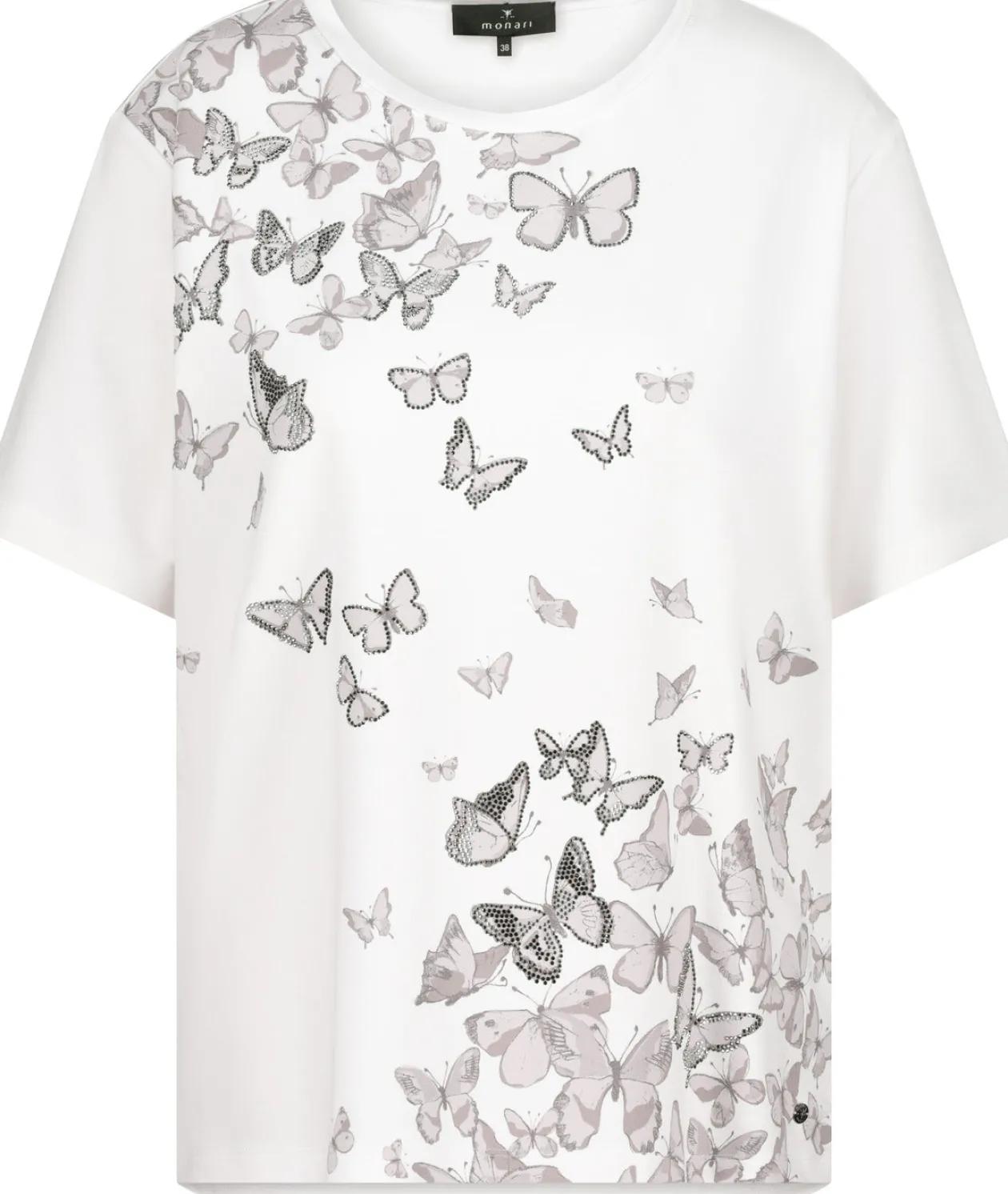 monari_white_tshirt_with__5.webp MONARI White T-shirt With Butterflies
