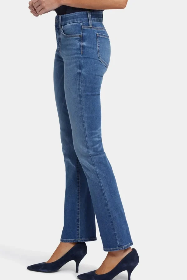 NYDJ Waist-Matching Bright Blue Jeans