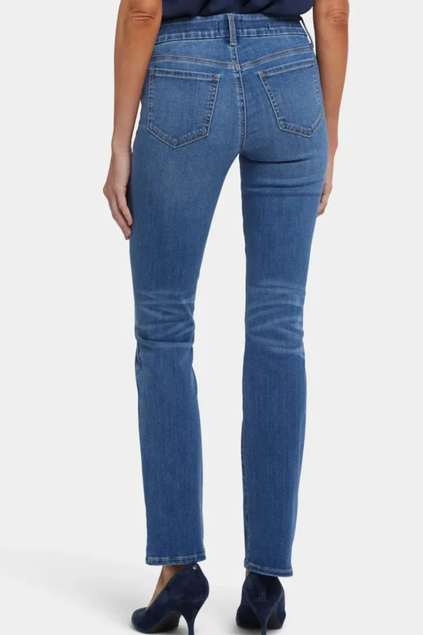 NYDJ Waist-Matching Bright Blue Jeans