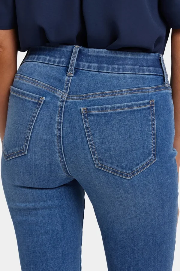 NYDJ Waist-Matching Bright Blue Jeans