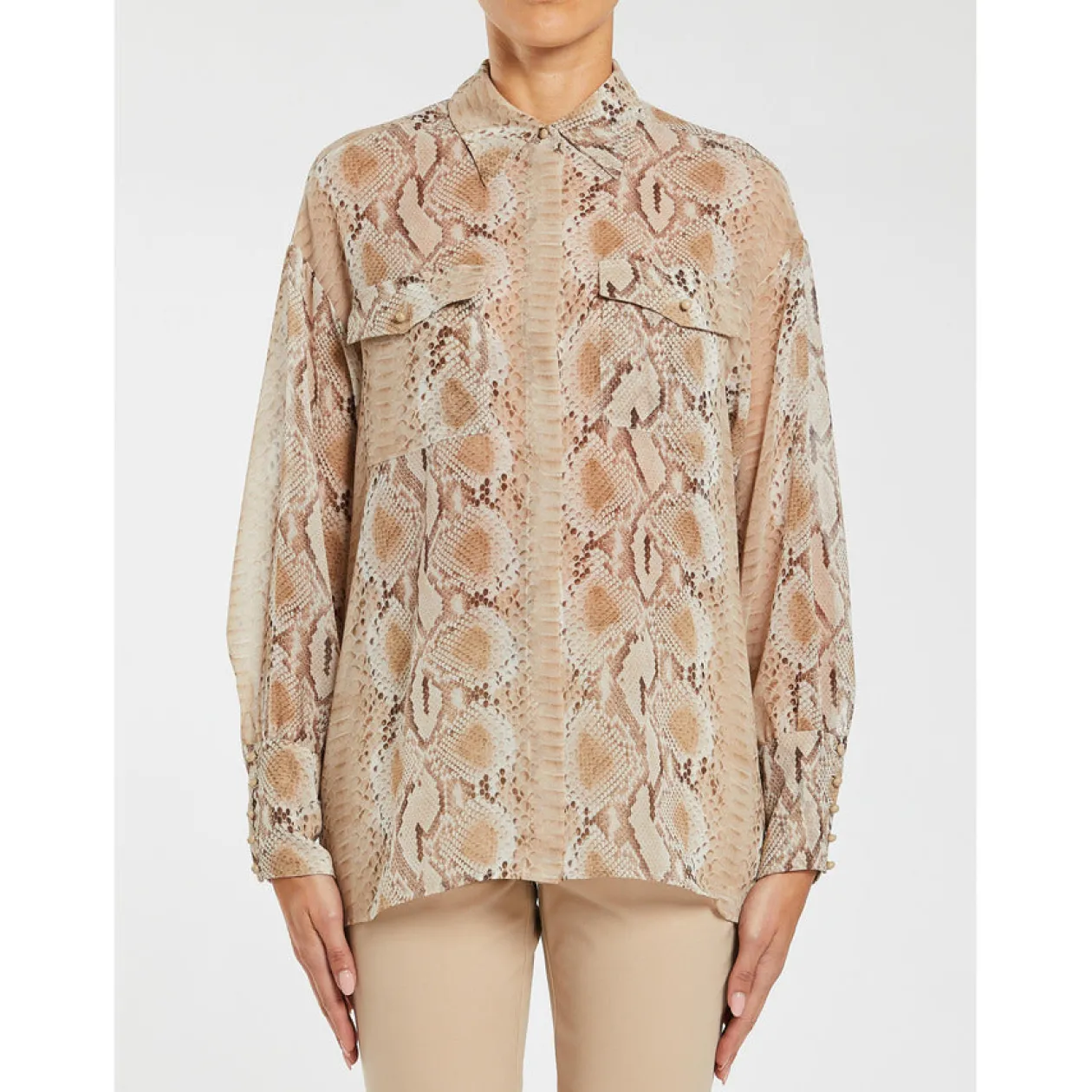 penny_black_beige_snake_p_0.webp PENNY BLACK Beige Snake Print Shirt