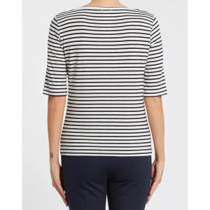 PENNY BLACK Navy Pinstripe T-shirt