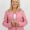 PENNY BLACK Pink Tweed Jacket