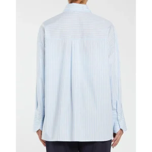 PENNY BLACK White & Blue Striped Shirt