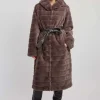 RENE DERHY Grey Fluffy Coat