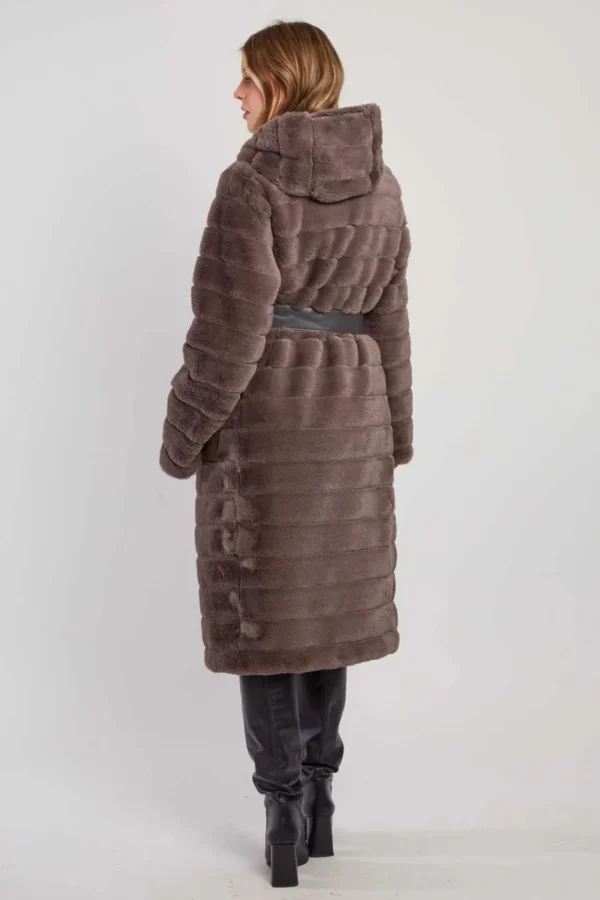 RENE DERHY Grey Fluffy Coat