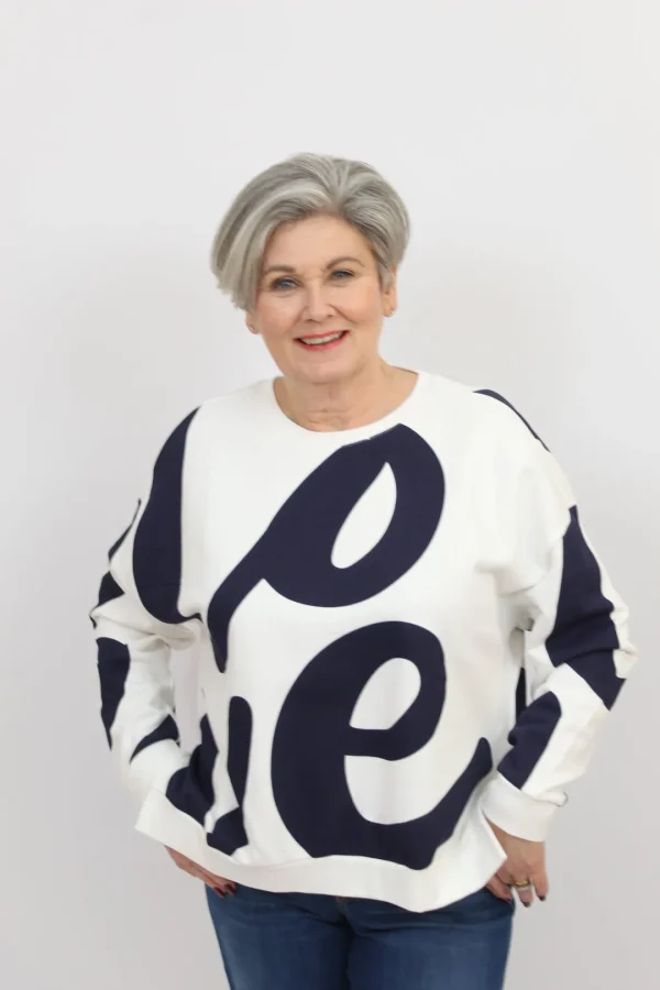 SMITH & SOUL Navy Love Sweater